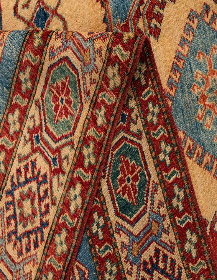Detail image of  6' 1 x 8' 9  Hand Knotted Kazak Wool Rug