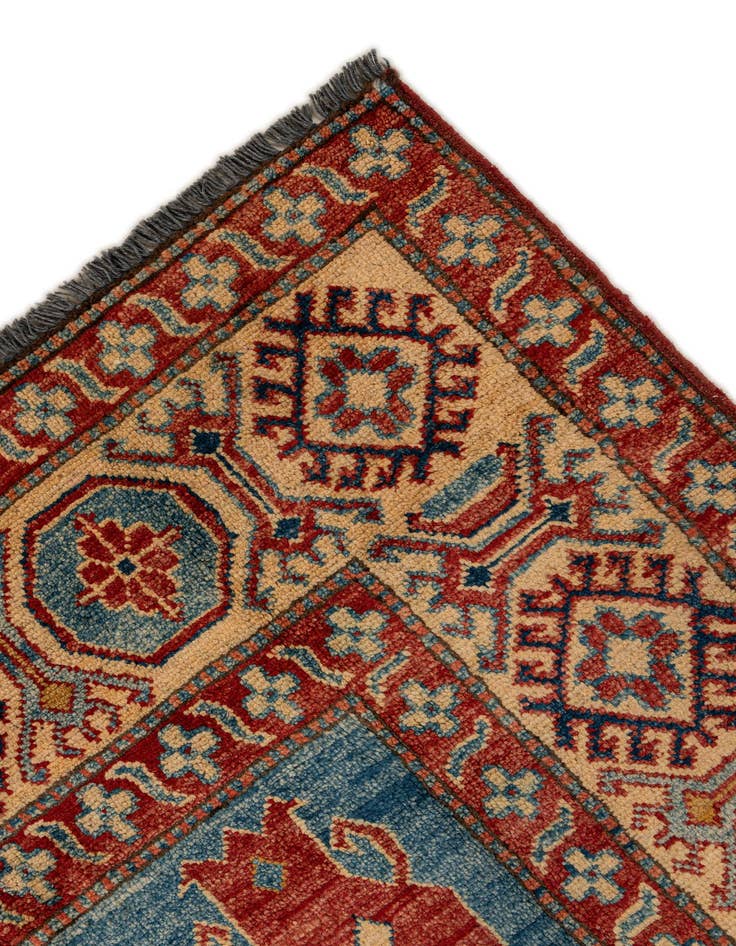 Detail image of  6' 1 x 8' 9  Hand Knotted Kazak Wool Rug