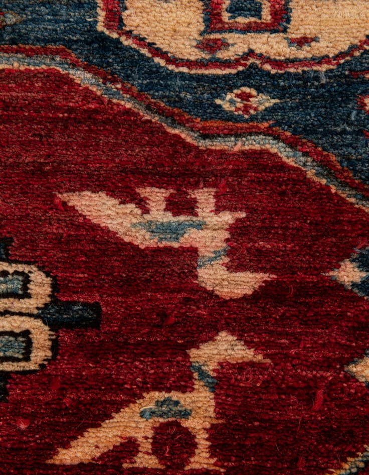 Detail image of  4' 11 x 6' 11  Hand Knotted Kazak Wool Rug