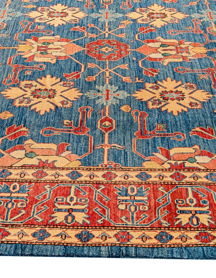 Detail image of  9' x 12' 1  Hand Knotted Kazak Wool Rug