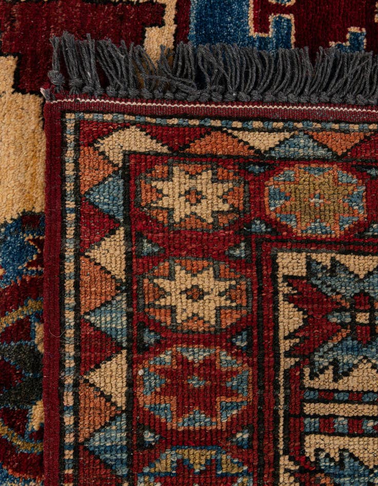 Detail image of  5' 3 x 6' 6  Hand Knotted Kazak Wool Rug