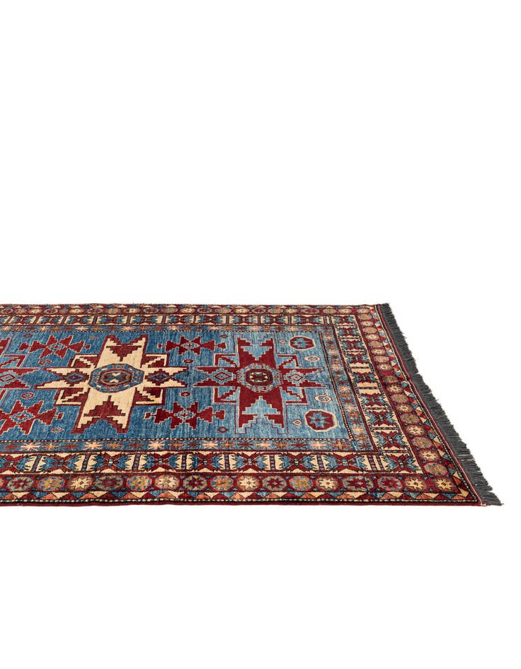 Detail image of  5' 3 x 6' 6  Hand Knotted Kazak Wool Rug