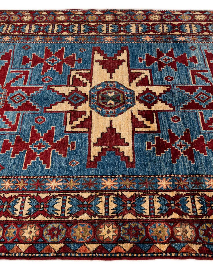 Detail image of  5' 3 x 6' 6  Hand Knotted Kazak Wool Rug