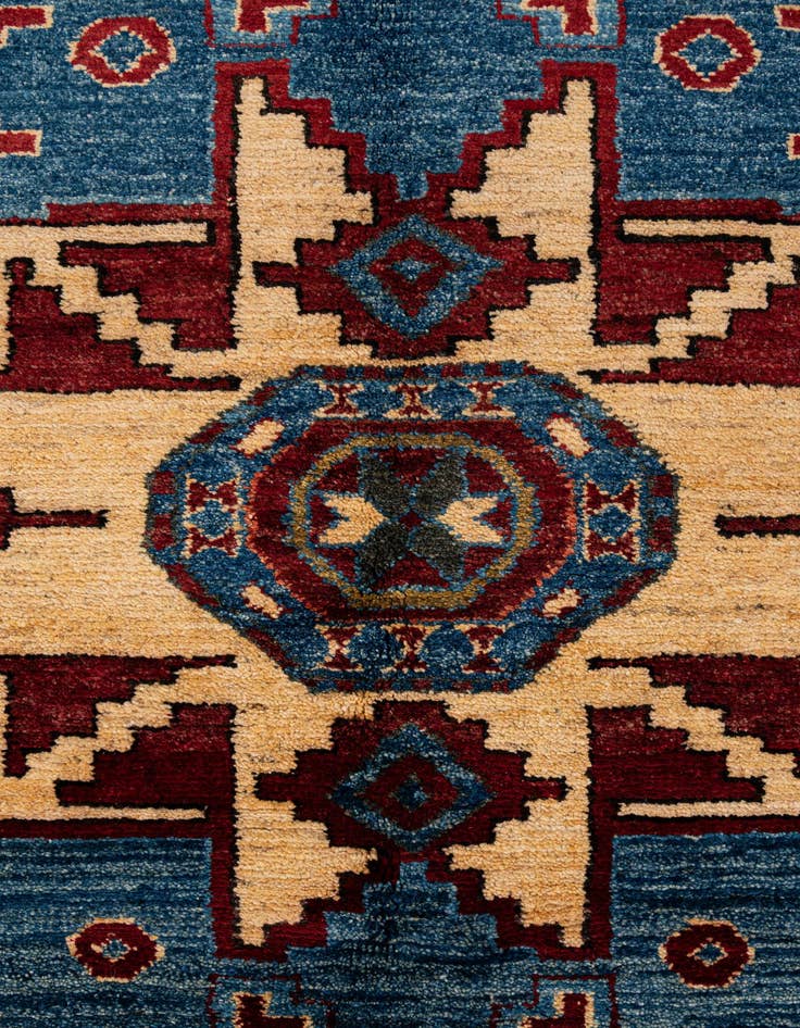 Detail image of  5' 3 x 6' 6  Hand Knotted Kazak Wool Rug