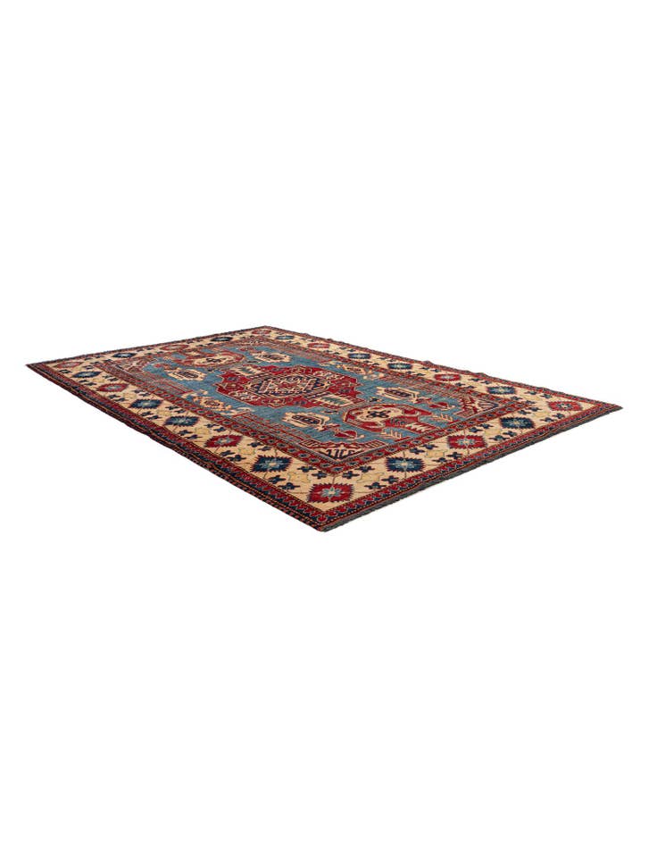 Detail image of  5' 11 x 8' 10  Hand Knotted Kazak Wool Rug