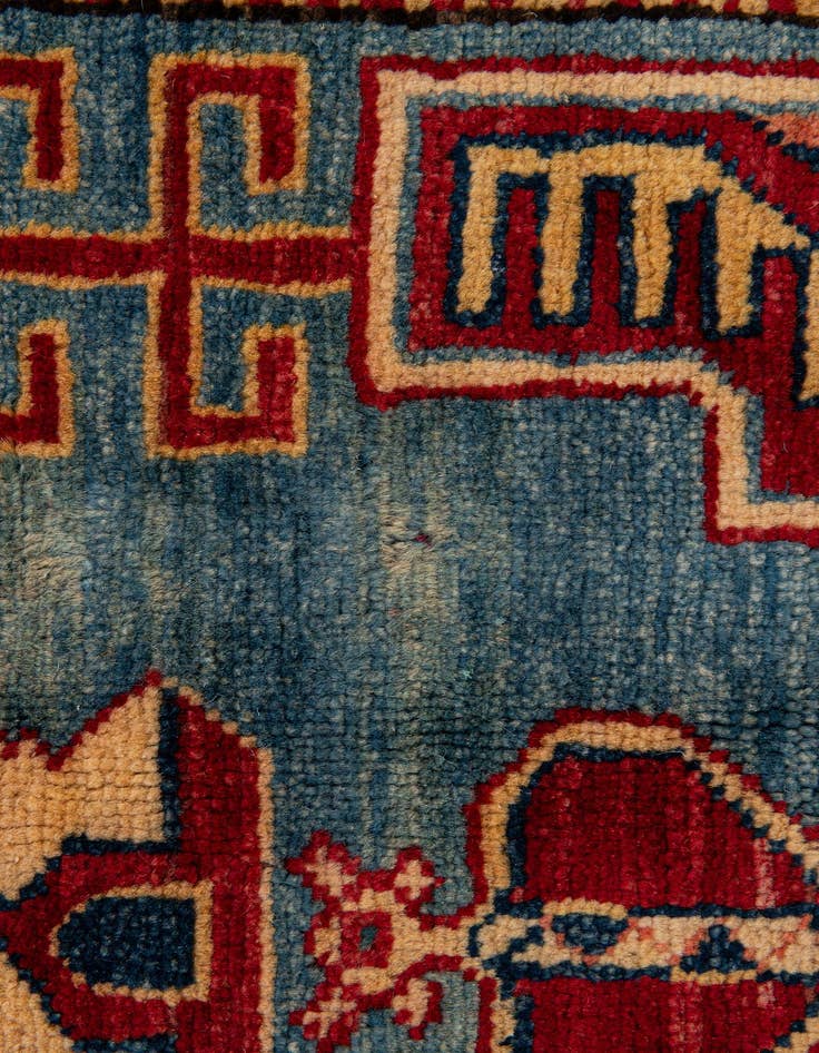 Detail image of  5' 11 x 8' 10  Hand Knotted Kazak Wool Rug