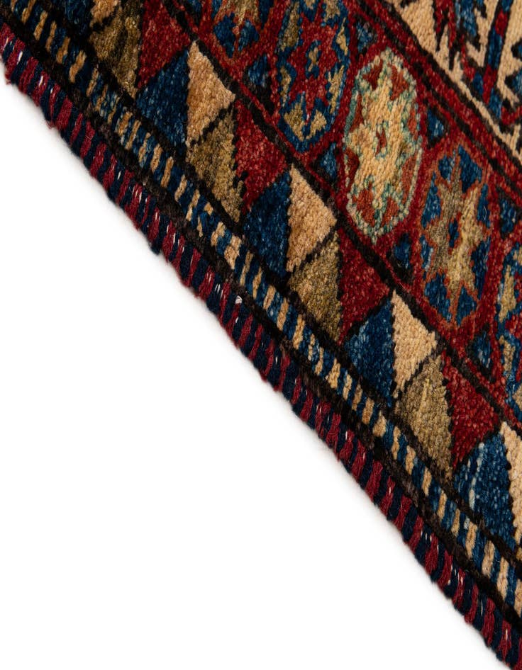 Detail image of  4' 11 x 6' 9  Hand Knotted Kazak Wool Rug