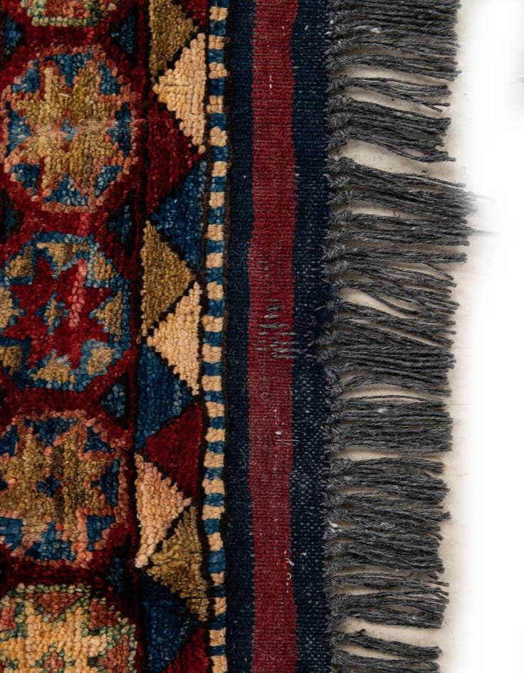 Detail image of  4' 11 x 6' 9  Hand Knotted Kazak Wool Rug