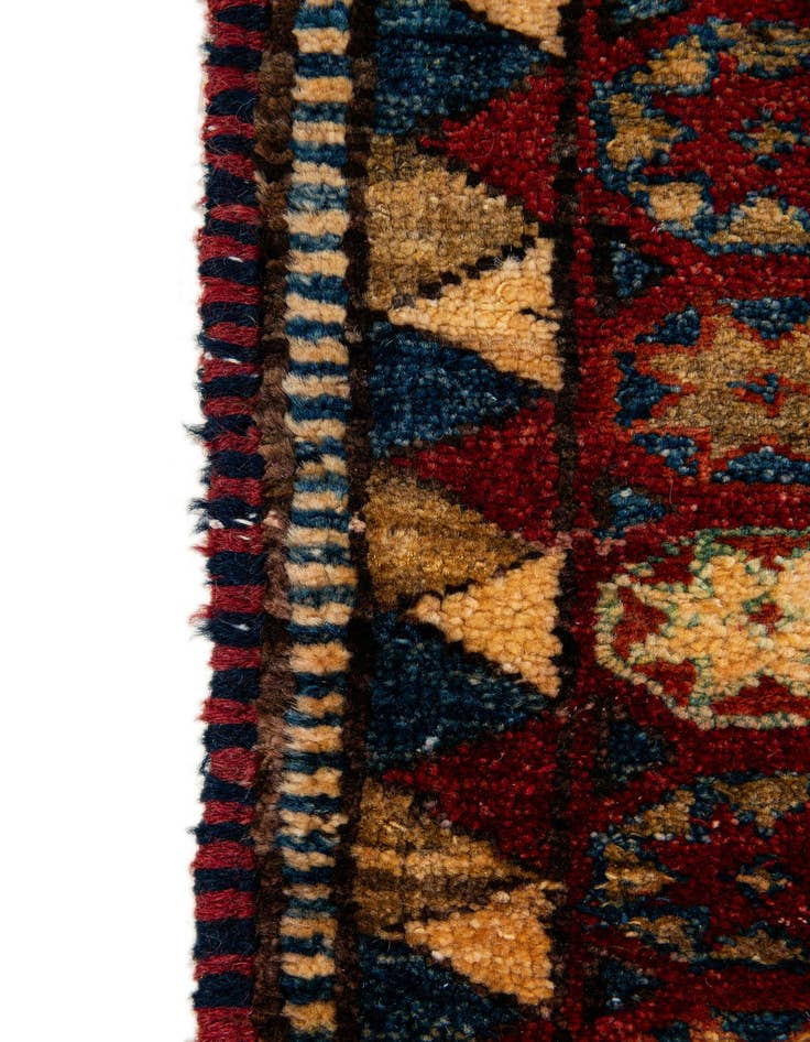 Detail image of  4' 11 x 6' 9  Hand Knotted Kazak Wool Rug