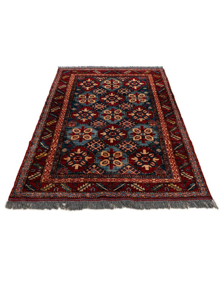 Detail image of  3' 11 x 6'  Hand Knotted Kazak Wool Rug