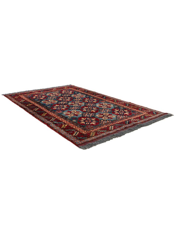 Detail image of  3' 11 x 6'  Hand Knotted Kazak Wool Rug