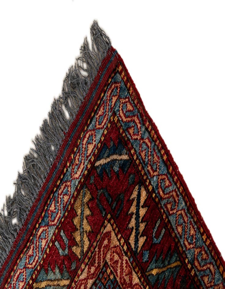 Detail image of  3' 11 x 6'  Hand Knotted Kazak Wool Rug