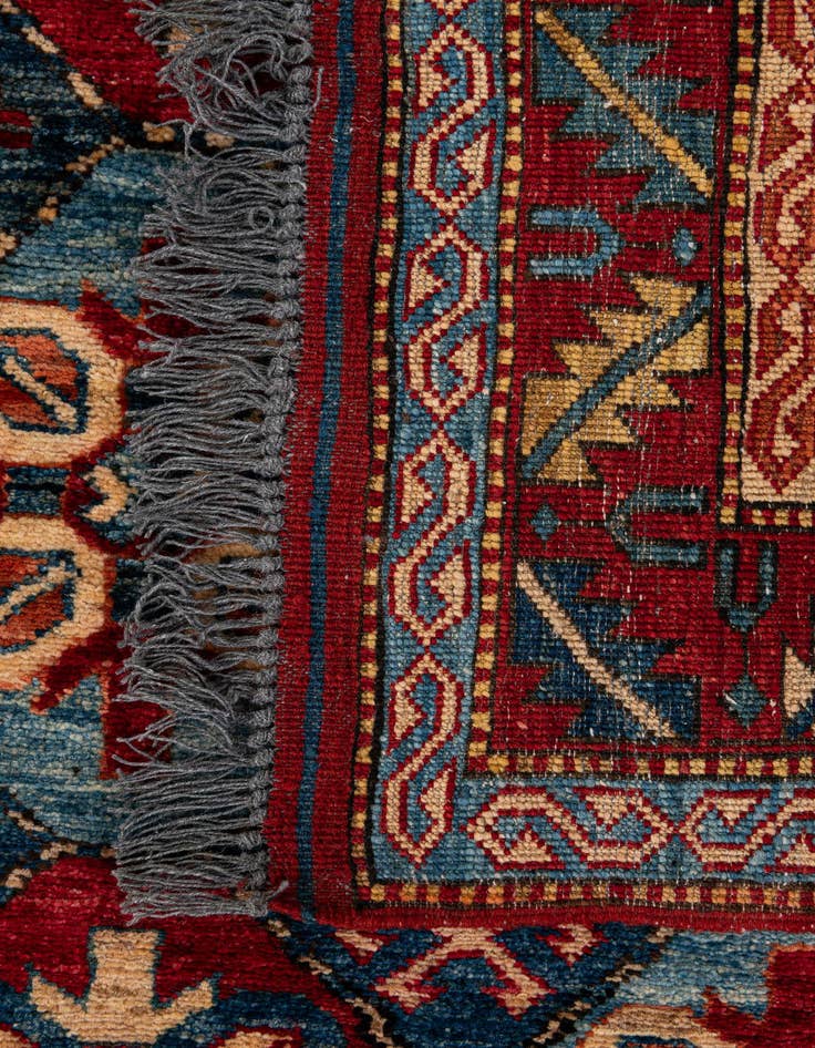 Detail image of  3' 11 x 6'  Hand Knotted Kazak Wool Rug