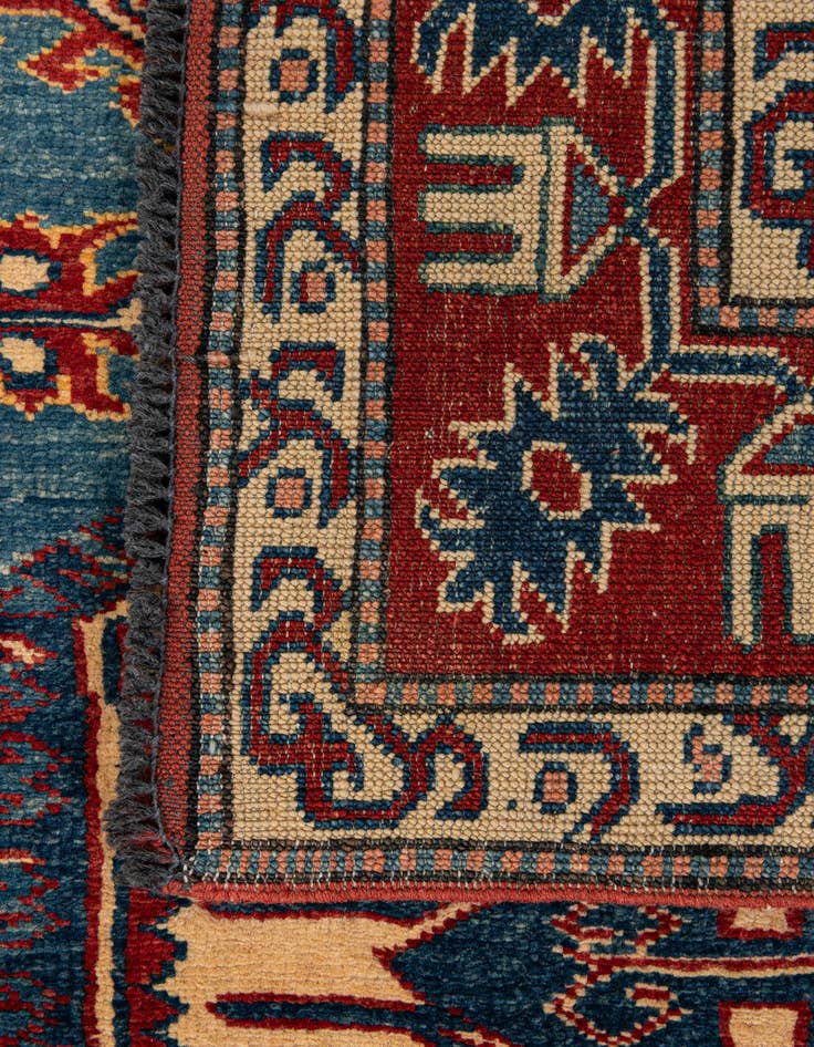 Detail image of  4' 1 x 5' 9  Hand Knotted Kazak Wool Rug