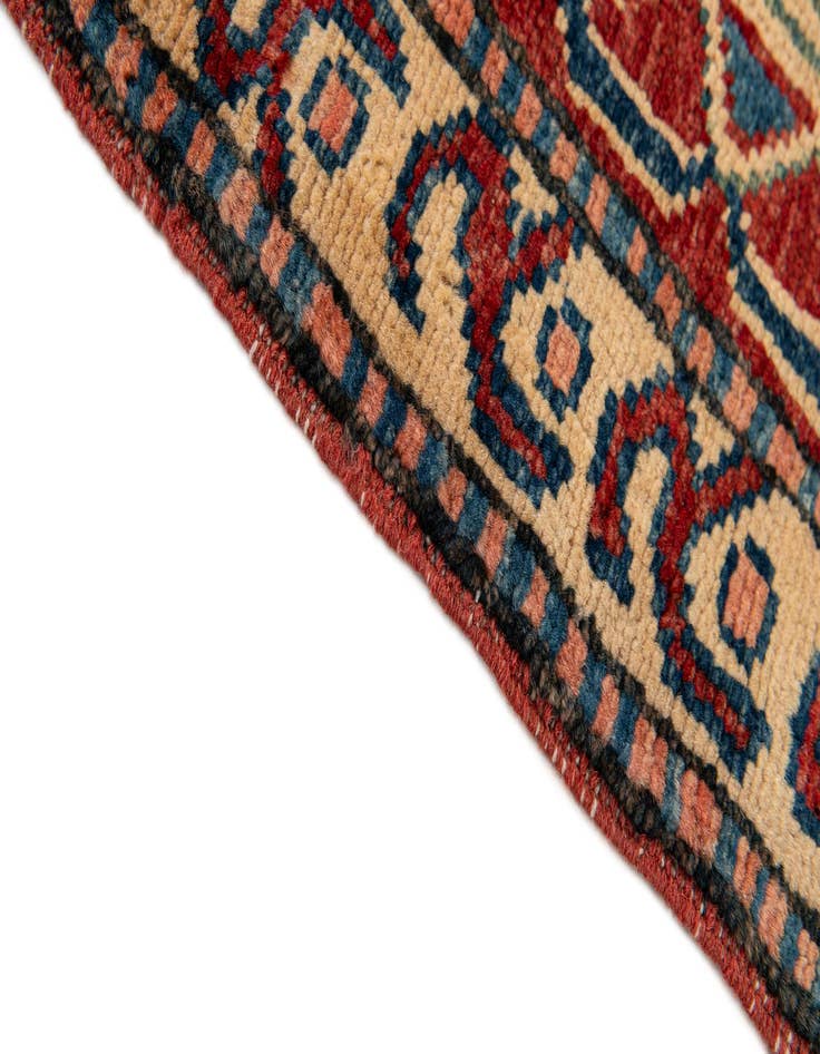 Detail image of  4' 1 x 5' 9  Hand Knotted Kazak Wool Rug