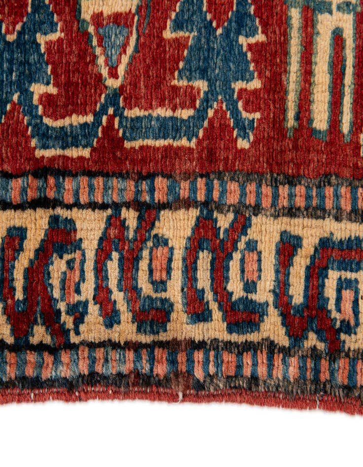 Detail image of  4' 1 x 5' 9  Hand Knotted Kazak Wool Rug