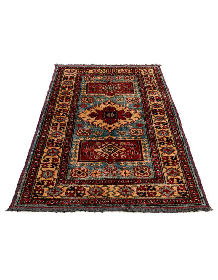 Detail image of  3' 2 x 5' 2  Hand Knotted Kazak Wool Rug