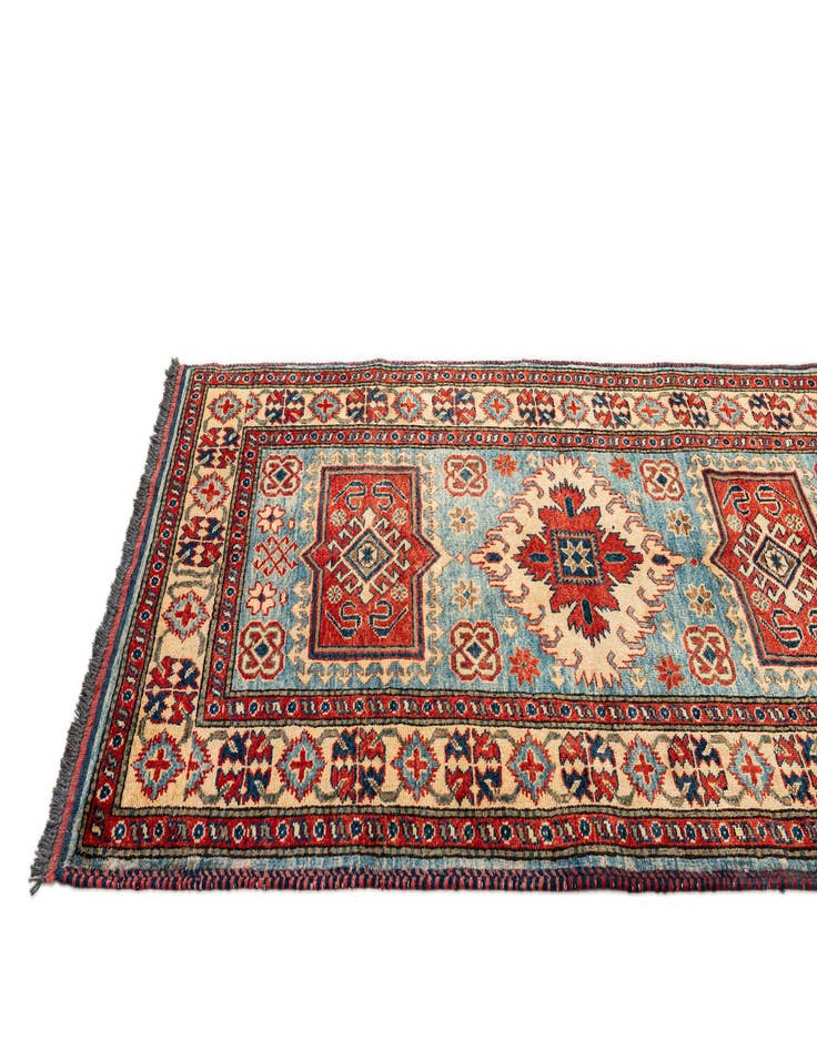 Detail image of  3' 2 x 5' 2  Hand Knotted Kazak Wool Rug