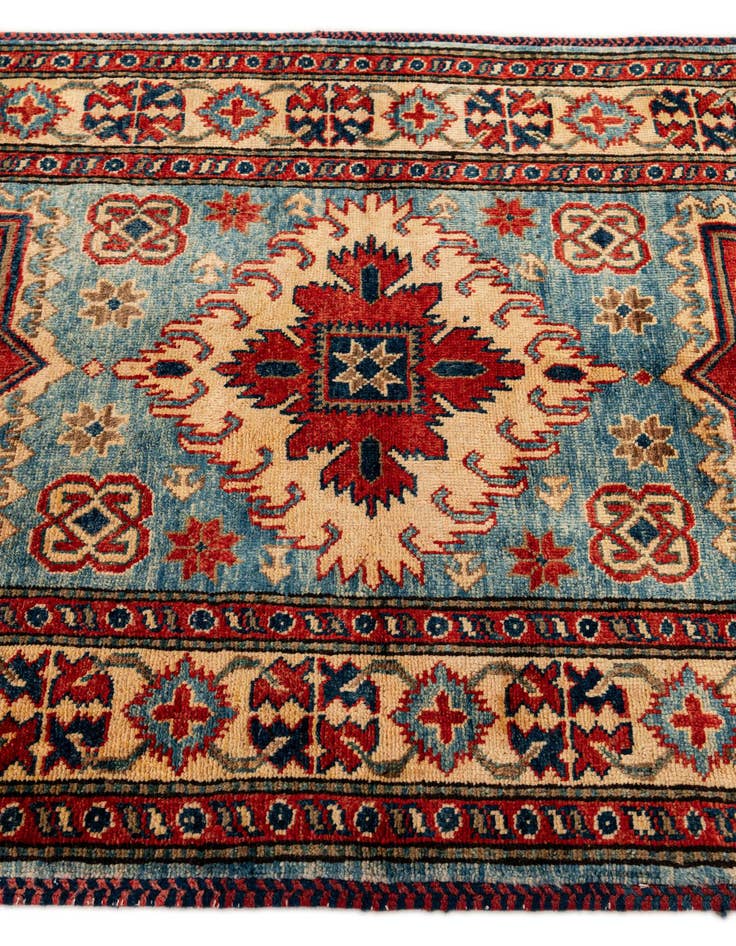 Detail image of  3' 2 x 5' 2  Hand Knotted Kazak Wool Rug