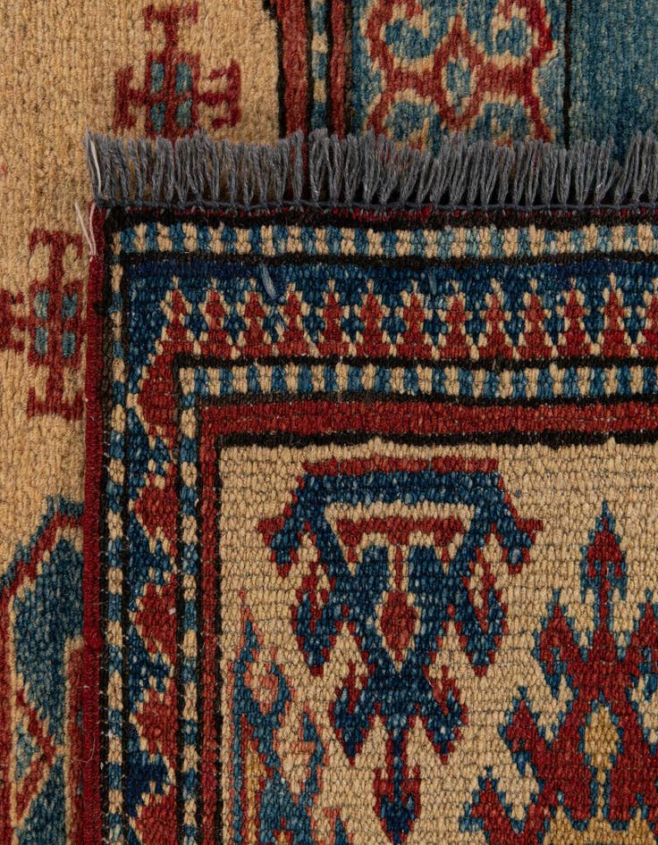 Detail image of  3' 9 x 5' 7  Hand Knotted Kazak Wool Rug