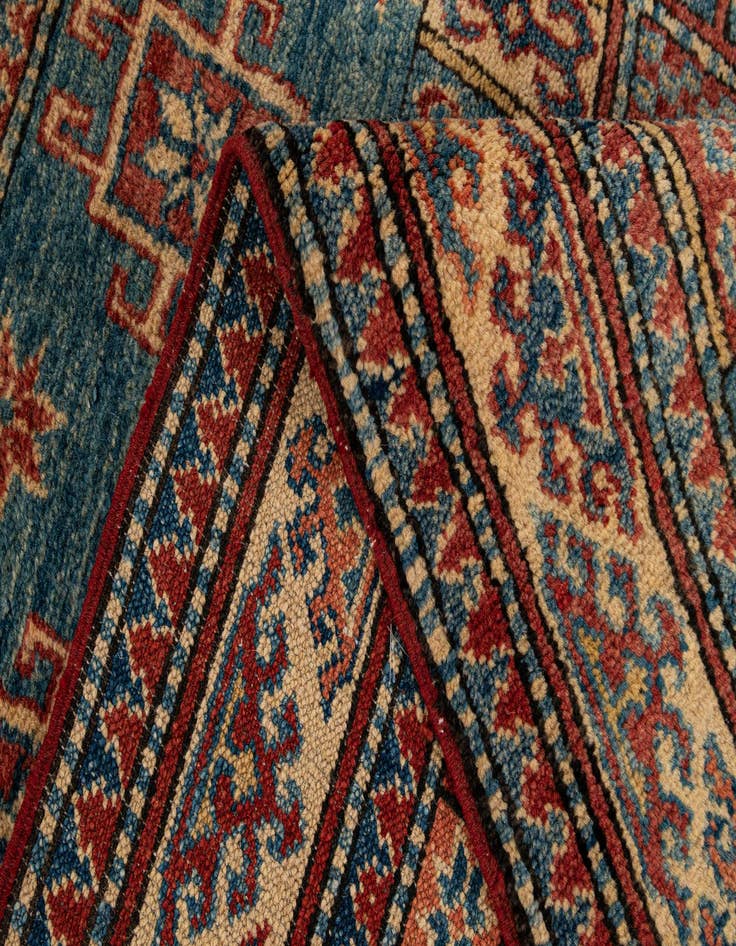 Detail image of  3' 9 x 5' 7  Hand Knotted Kazak Wool Rug