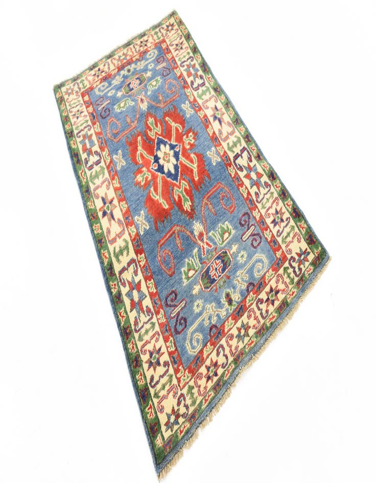 Detail image of  2' 10 x 4' 5  Hand Knotted Kazak Oriental Rug