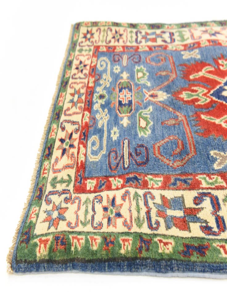 Detail image of  2' 10 x 4' 5  Hand Knotted Kazak Oriental Rug