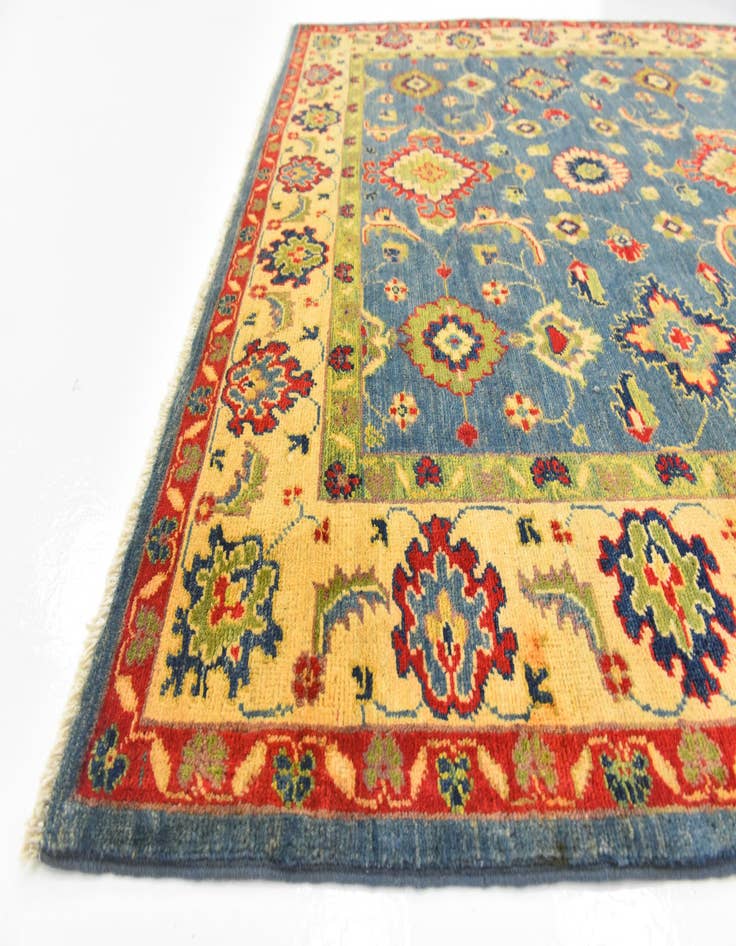 Detail image of  5' 2 x 6' 10  Hand Knotted Kazak Rug