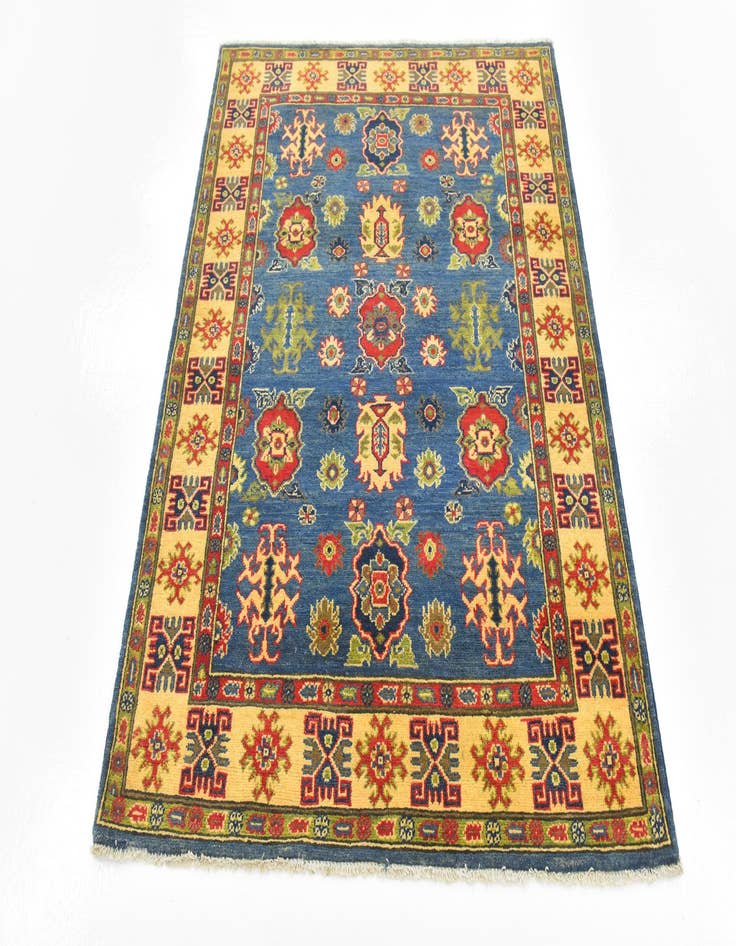 Detail image of  4' 3 x 5' 5  Hand Knotted Kazak Rug