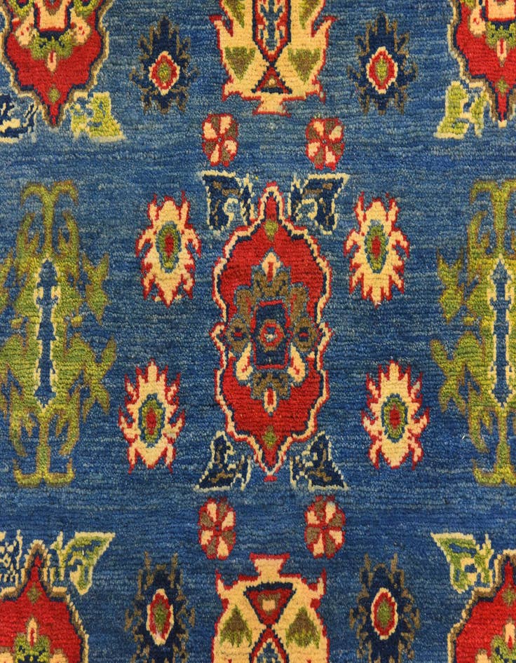 Detail image of  4' 3 x 5' 5  Hand Knotted Kazak Rug