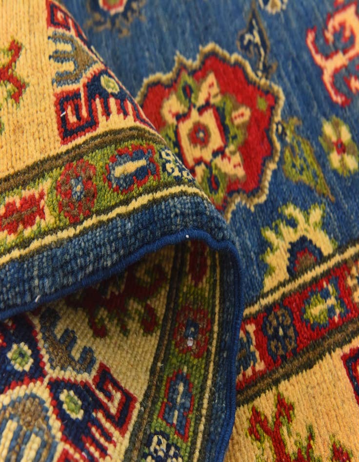 Detail image of  4' 3 x 5' 5  Hand Knotted Kazak Rug