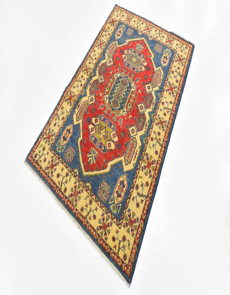 Detail image of  4' x 6'  Hand Knotted Kazak Rug