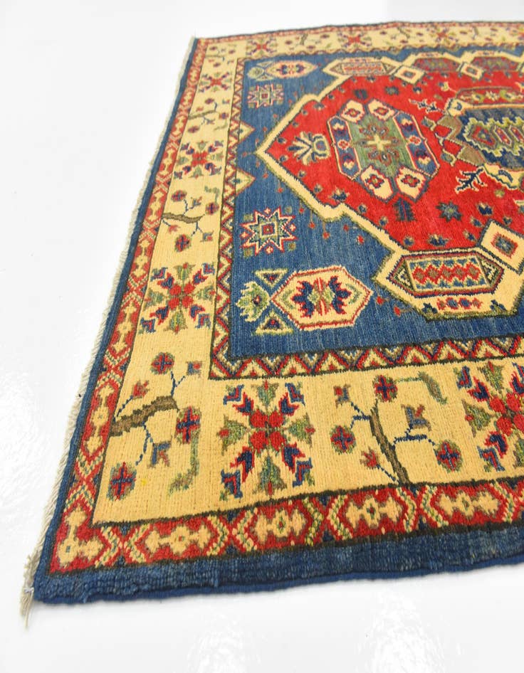 Detail image of  4' x 6'  Hand Knotted Kazak Rug