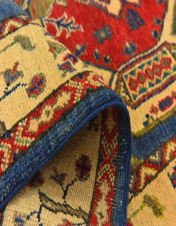 Detail image of  4' x 6'  Hand Knotted Kazak Rug