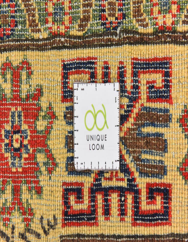 Detail image of  5' x 6' 6  Hand Knotted Kazak Rug