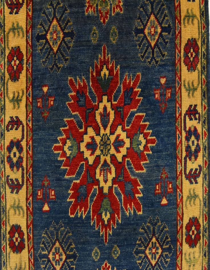 Detail image of  2' 10 x 4' 2  Hand Knotted Kazak Rug