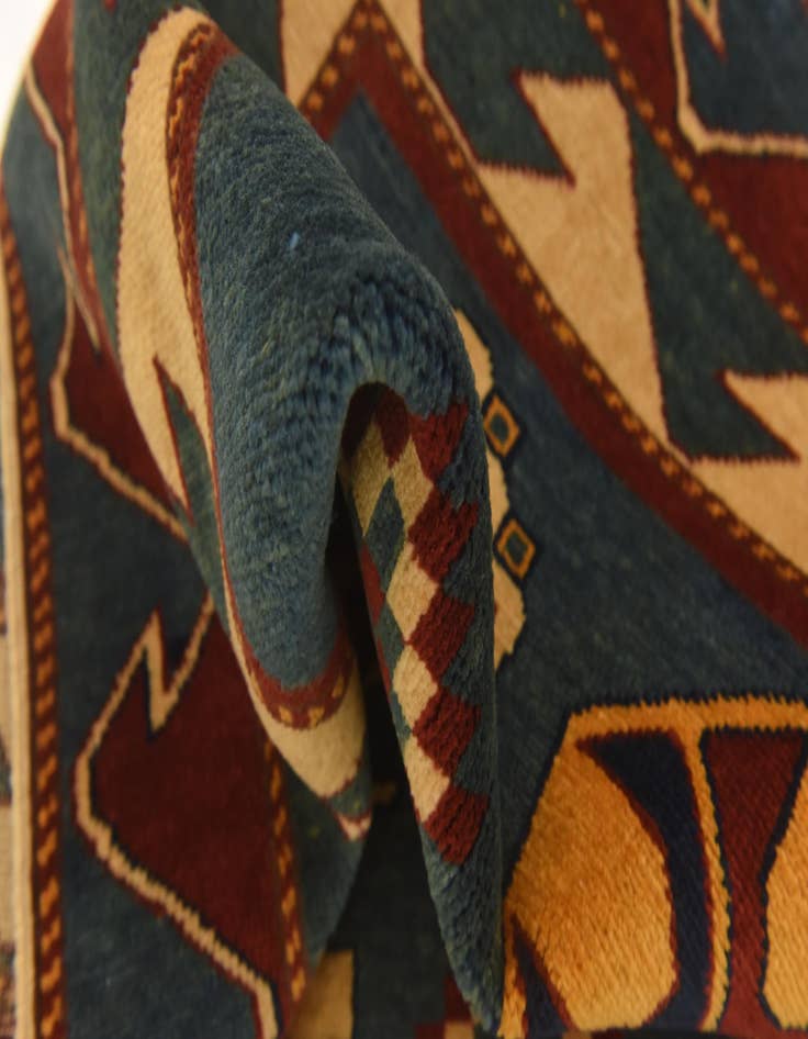 Detail image of  3' 2 x 4' 6  Hand Knotted Kazak Rug