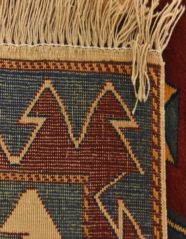 Detail image of  3' 2 x 4' 6  Hand Knotted Kazak Rug