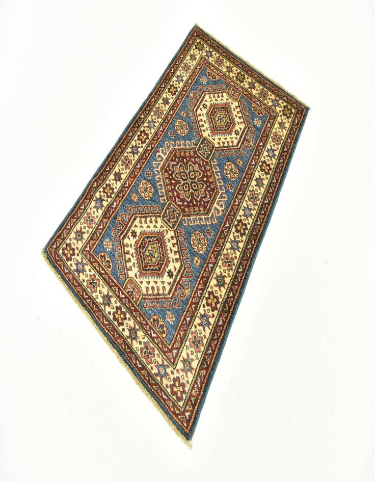 Detail image of  2' 8 x 4' 2  Hand Knotted Kazak Oriental Rug