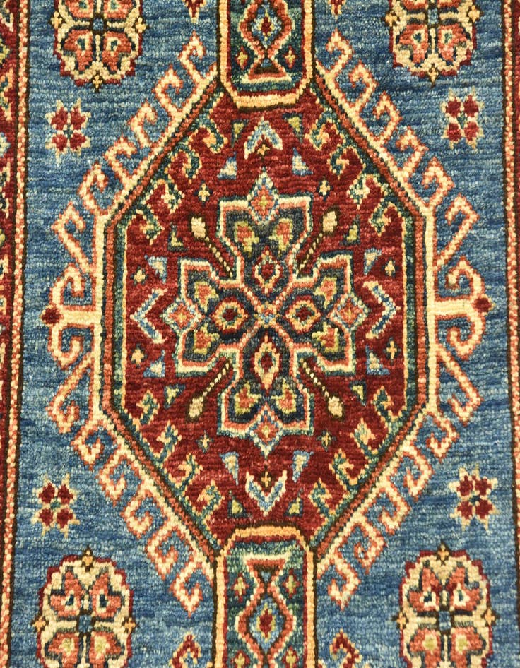 Detail image of  2' 8 x 4' 2  Hand Knotted Kazak Oriental Rug