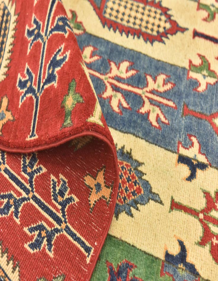 Detail image of  5' 6 x 8'  Hand Knotted Kazak Rug