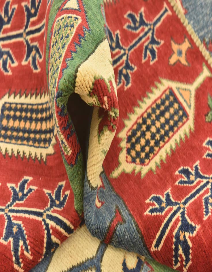 Detail image of  5' 6 x 8'  Hand Knotted Kazak Rug