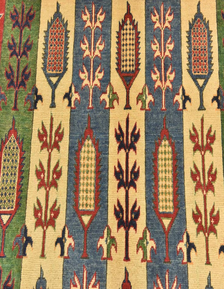 Detail image of  5' 6 x 8'  Hand Knotted Kazak Rug