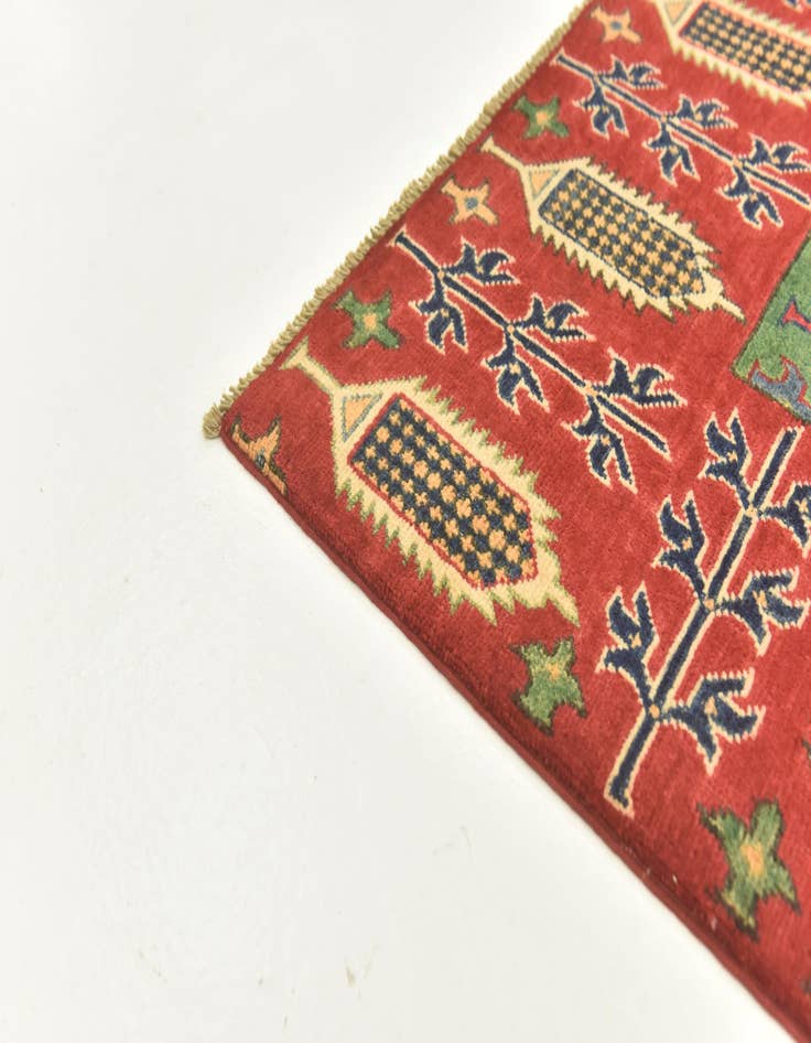 Detail image of  5' 6 x 8'  Hand Knotted Kazak Rug