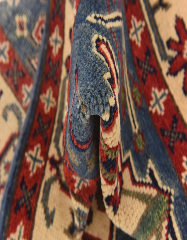 Detail image of  2' 8 x 4' 2  Hand Knotted Kazak Rug