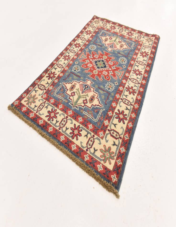 Detail image of  2' 8 x 4' 2  Hand Knotted Kazak Rug