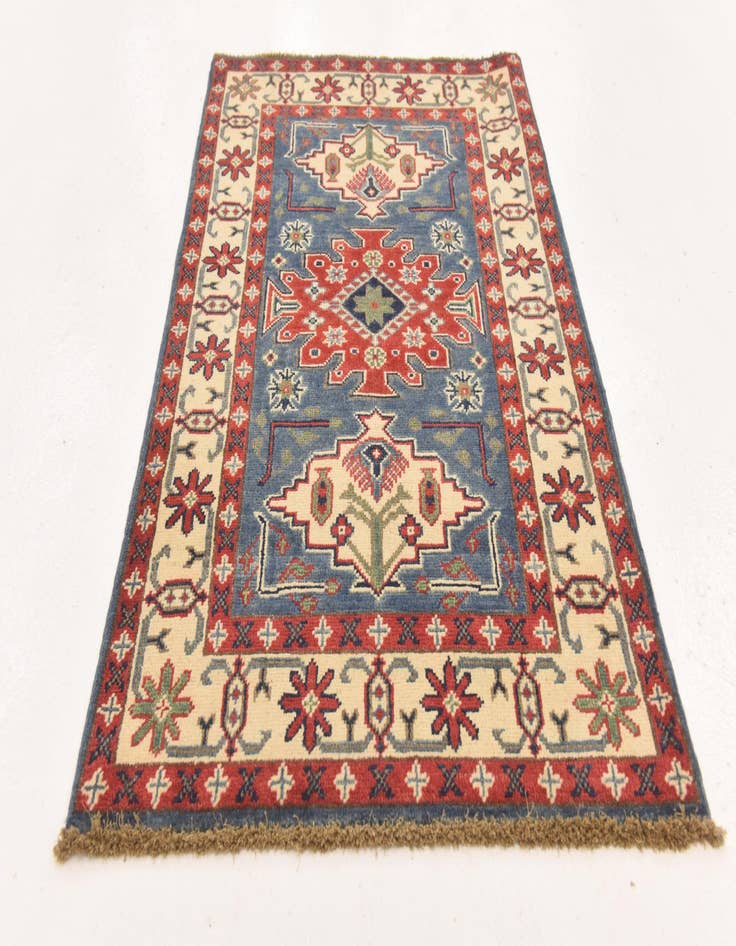 Detail image of  2' 8 x 4' 2  Hand Knotted Kazak Rug