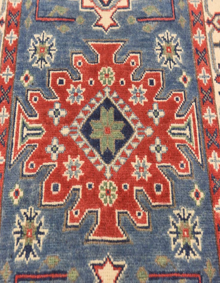 Detail image of  2' 8 x 4' 2  Hand Knotted Kazak Rug