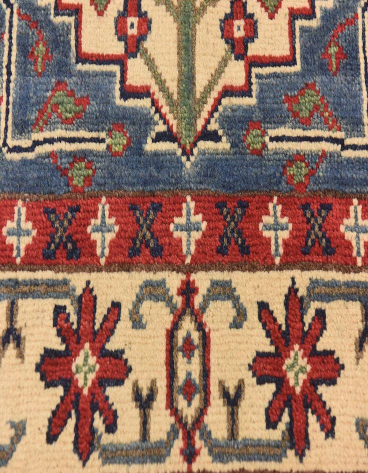 Detail image of  2' 8 x 4' 2  Hand Knotted Kazak Rug
