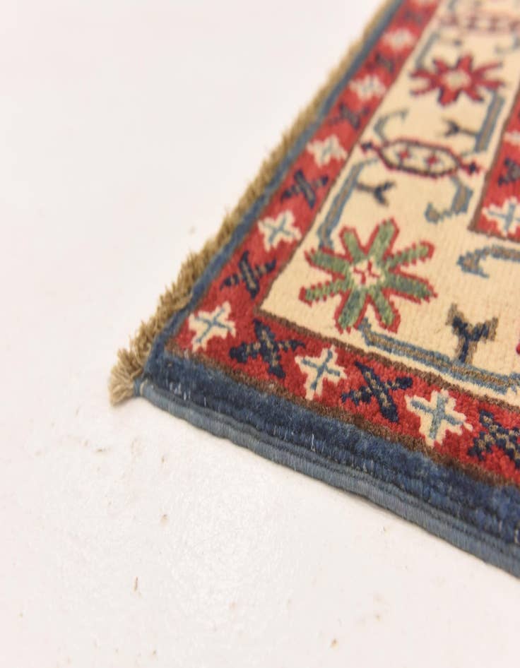 Detail image of  2' 8 x 4' 2  Hand Knotted Kazak Rug